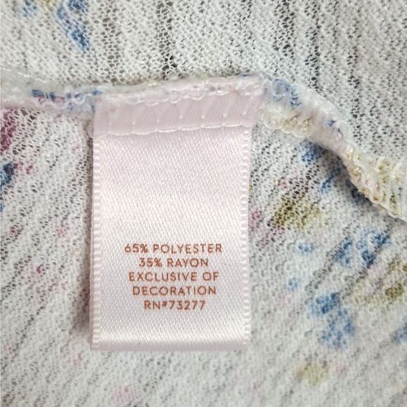 Womens Top Medium Boho Floral Cottagecore Crochet Dainty Feminine Bloomcore - Picture 5 of 7